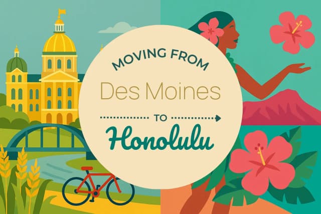 Moving from Des Moines to Honolulu