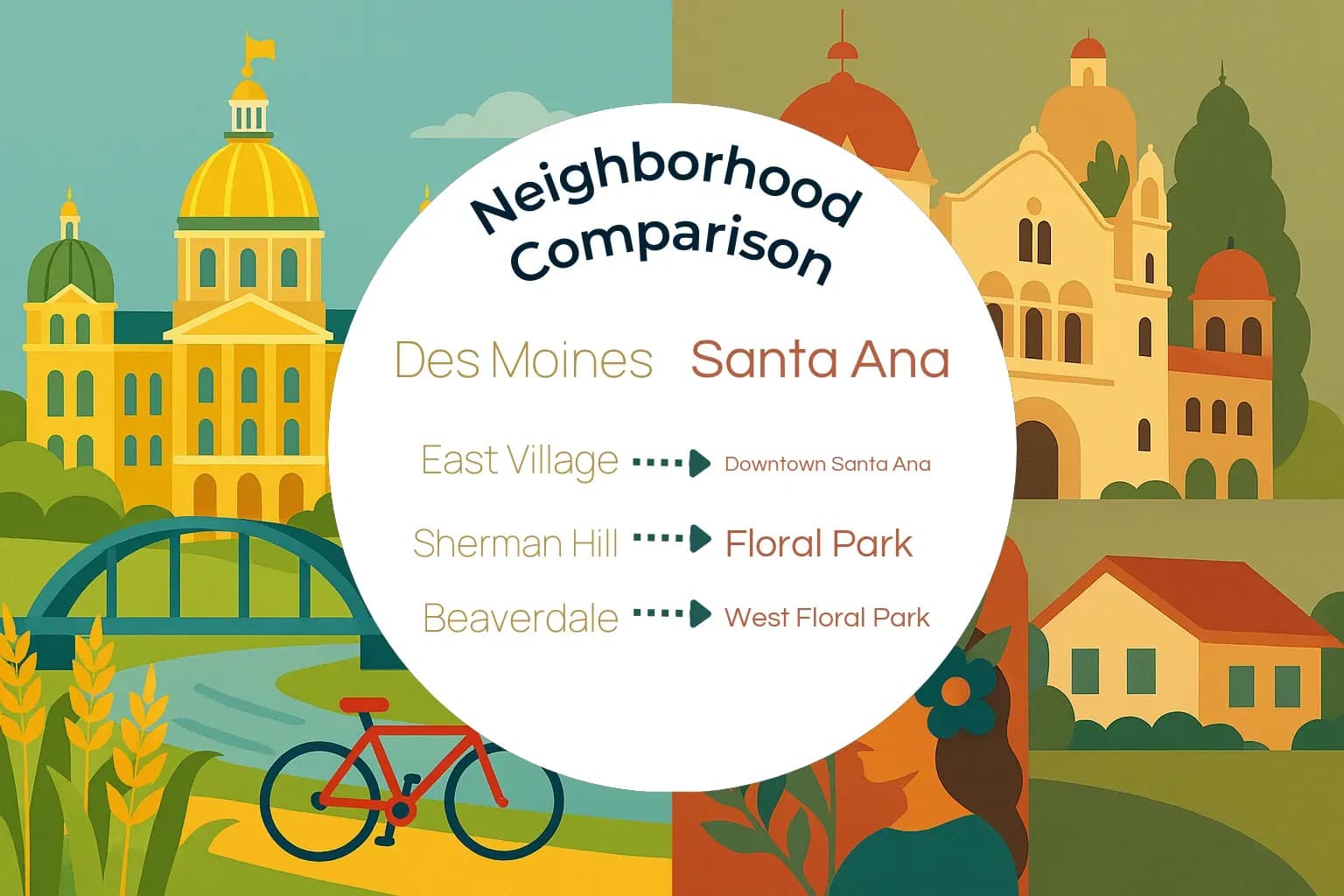 Des Moines vs Santa Ana Neighborhood Comparison