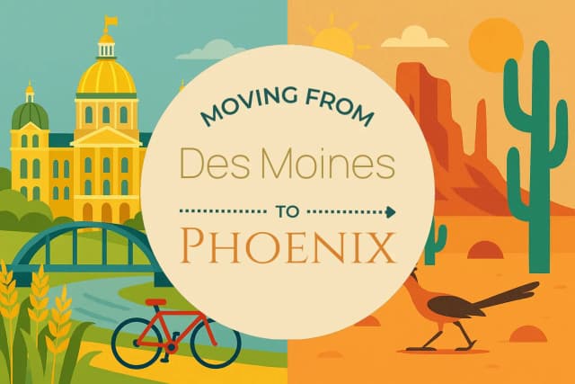 Moving from Des Moines to Phoenix