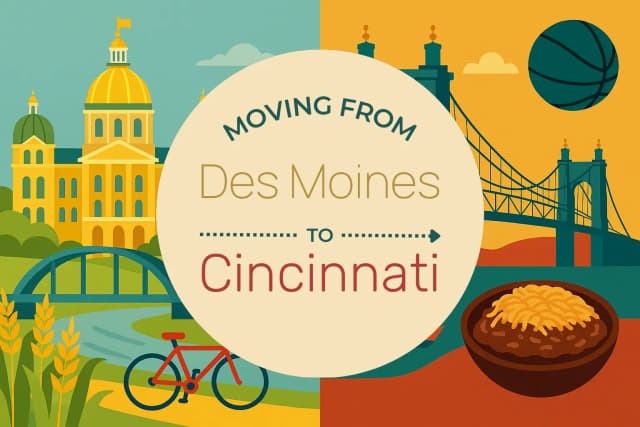 Moving from Des Moines to Cincinnati