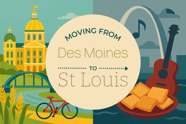 Moving from Des Moines to St. Louis