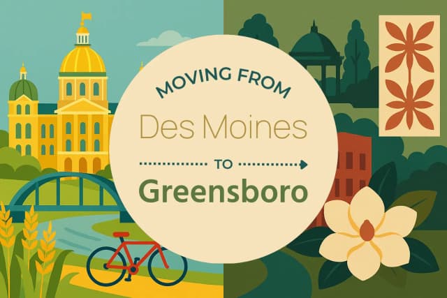 Moving from Des Moines to Greensboro
