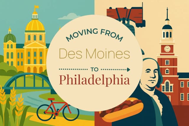 Moving from Des Moines to Philadelphia