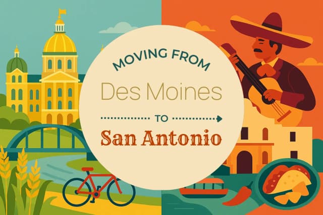 Moving from Des Moines to San Antonio