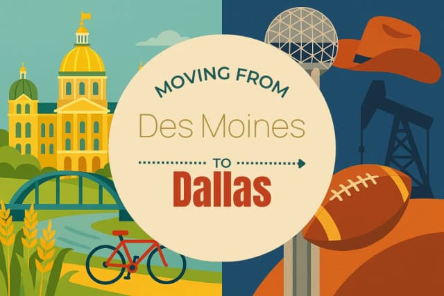 Moving from Des Moines to Dallas