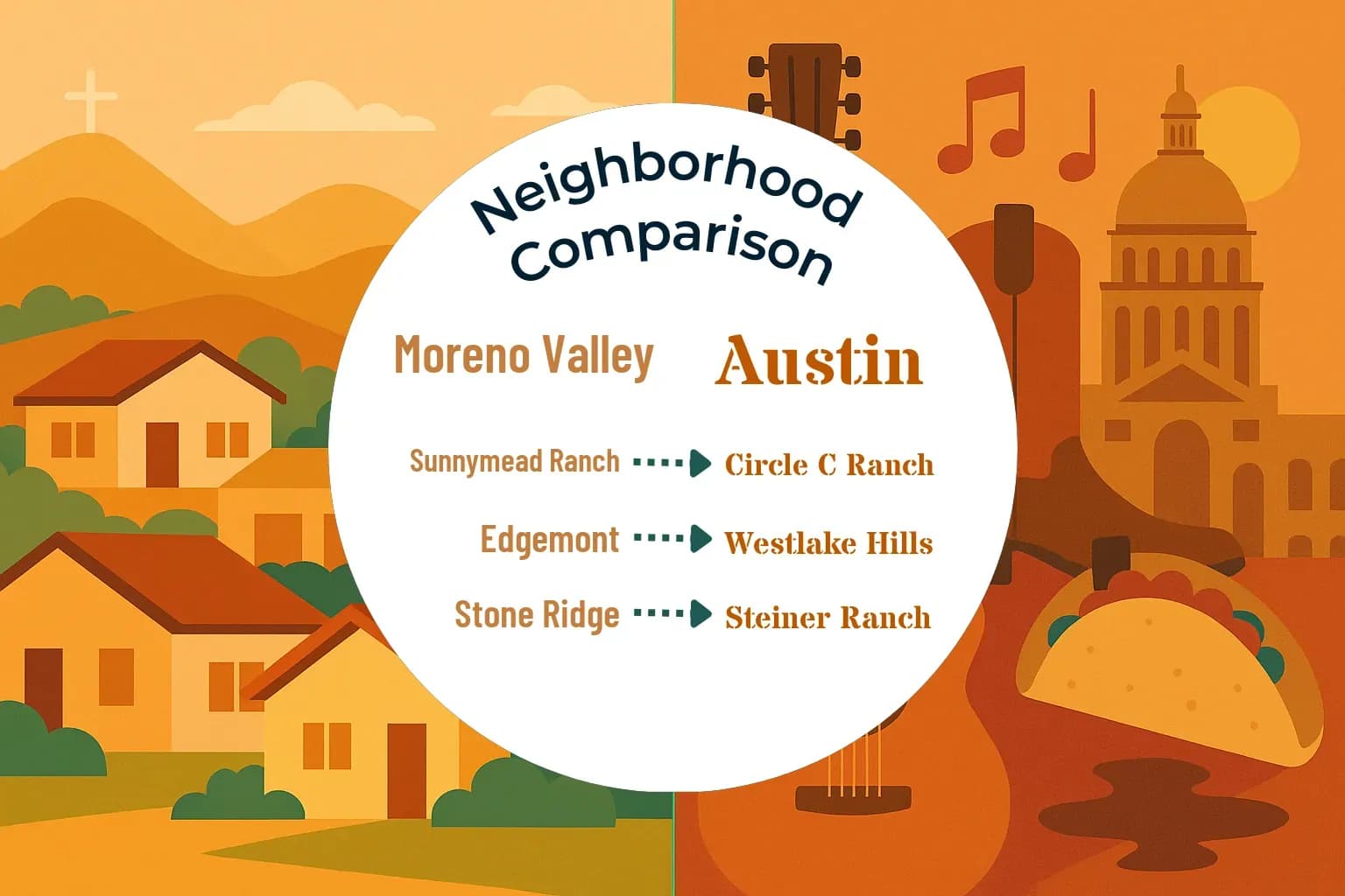 Moreno Valley vs Austin Neighborhood Comparison
