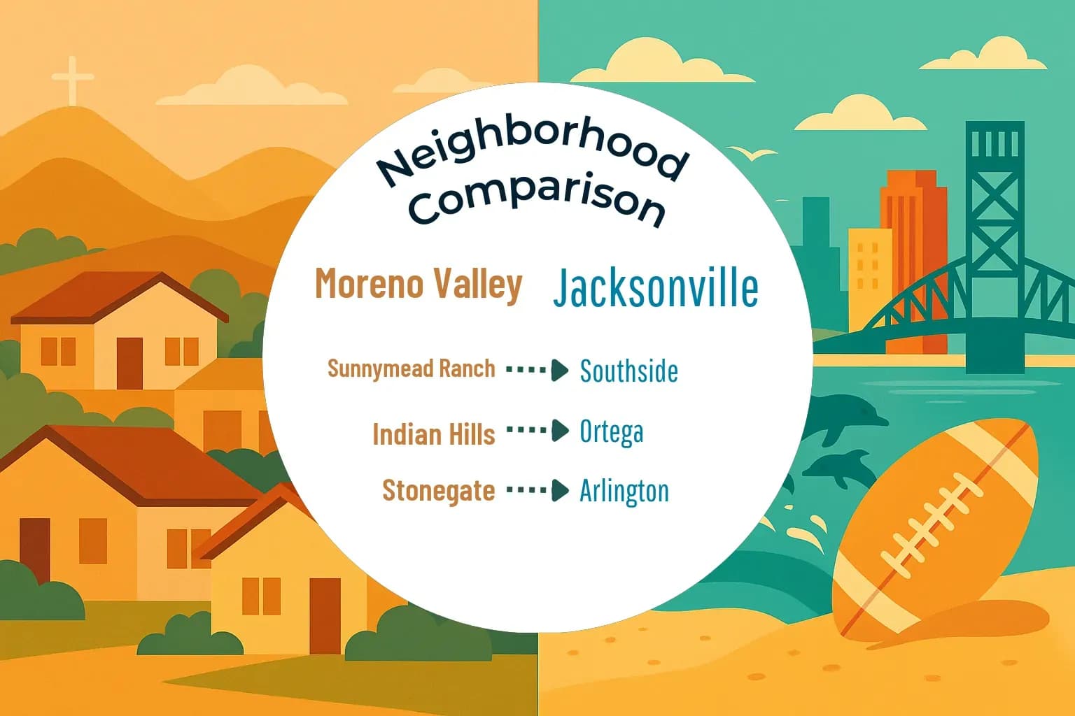 Moreno Valley vs Jacksonville Neighborhood Comparison