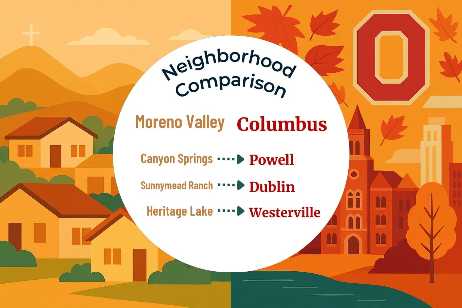 Moreno Valley vs Columbus Neighborhood Comparison