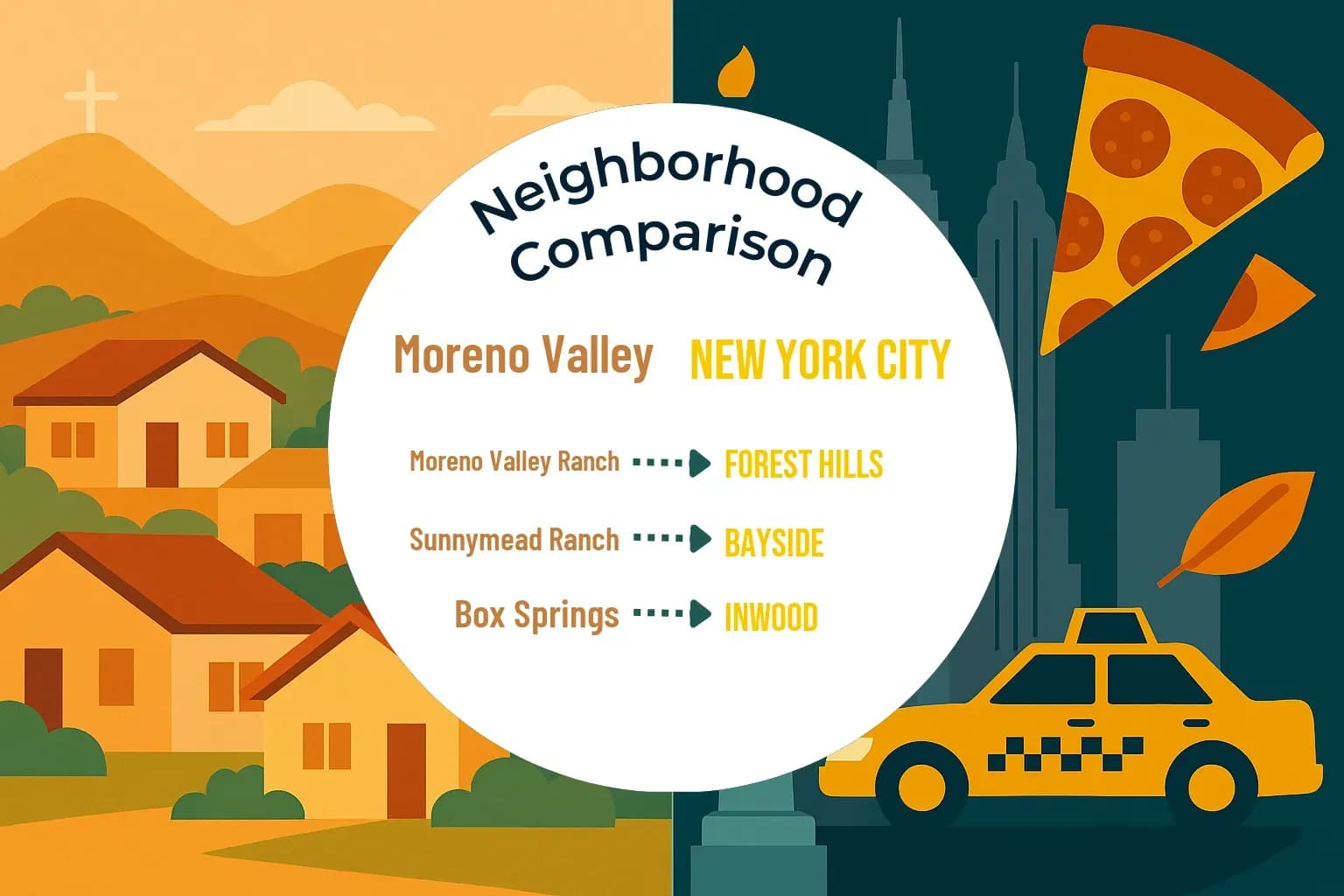 Moreno Valley vs New York City Neighborhood Comparison
