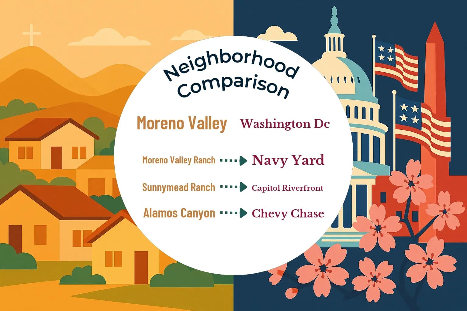 Moreno Valley vs Washington DC Neighborhood Comparison