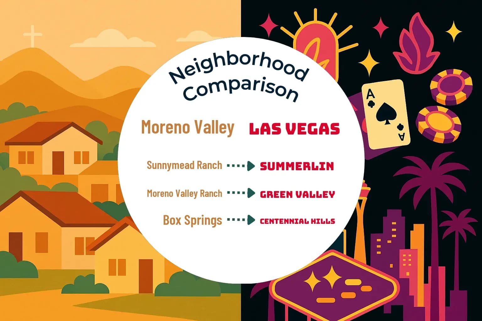 Moreno Valley vs Las Vegas Neighborhood Comparison