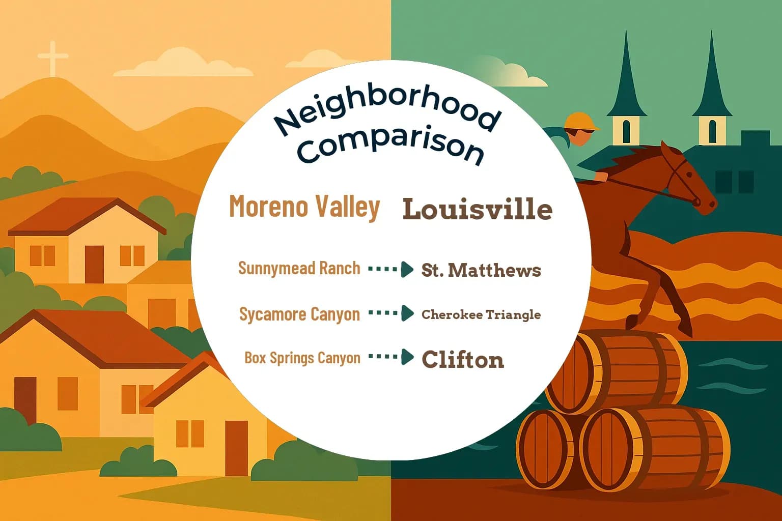 Moreno Valley vs Louisville Neighborhood Comparison