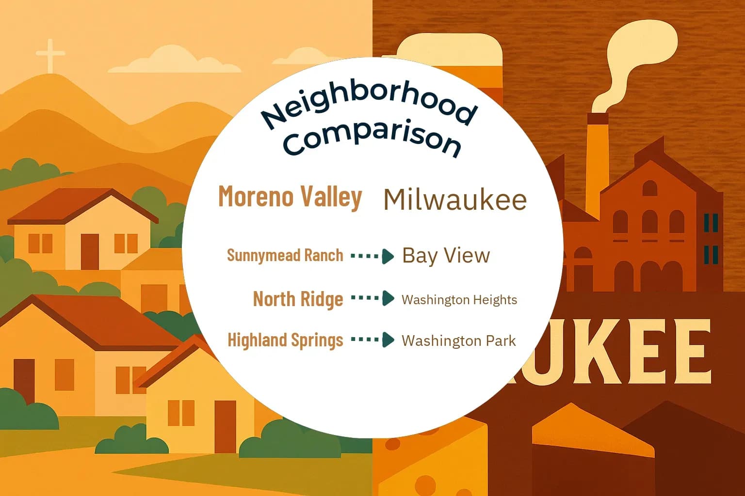 Moreno Valley vs Milwaukee Neighborhood Comparison