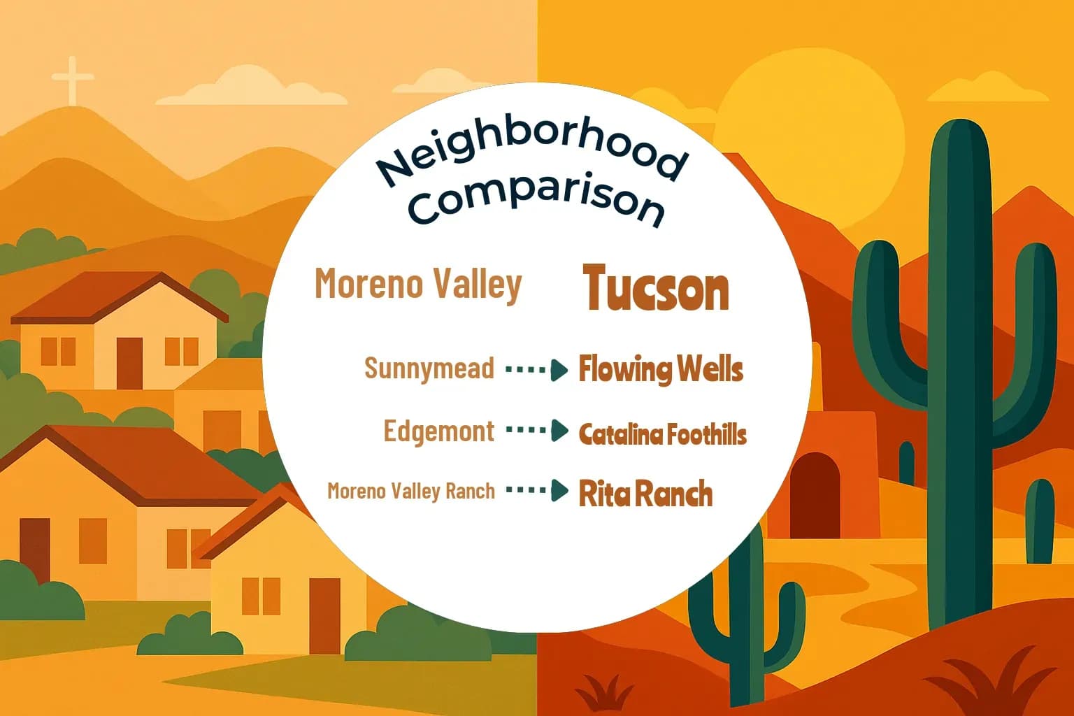 Moreno Valley vs Tucson Neighborhood Comparison