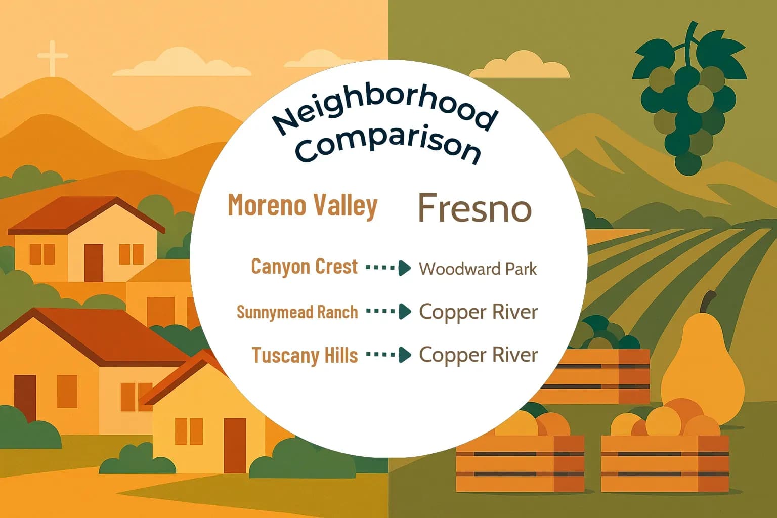 Moreno Valley vs Fresno Neighborhood Comparison