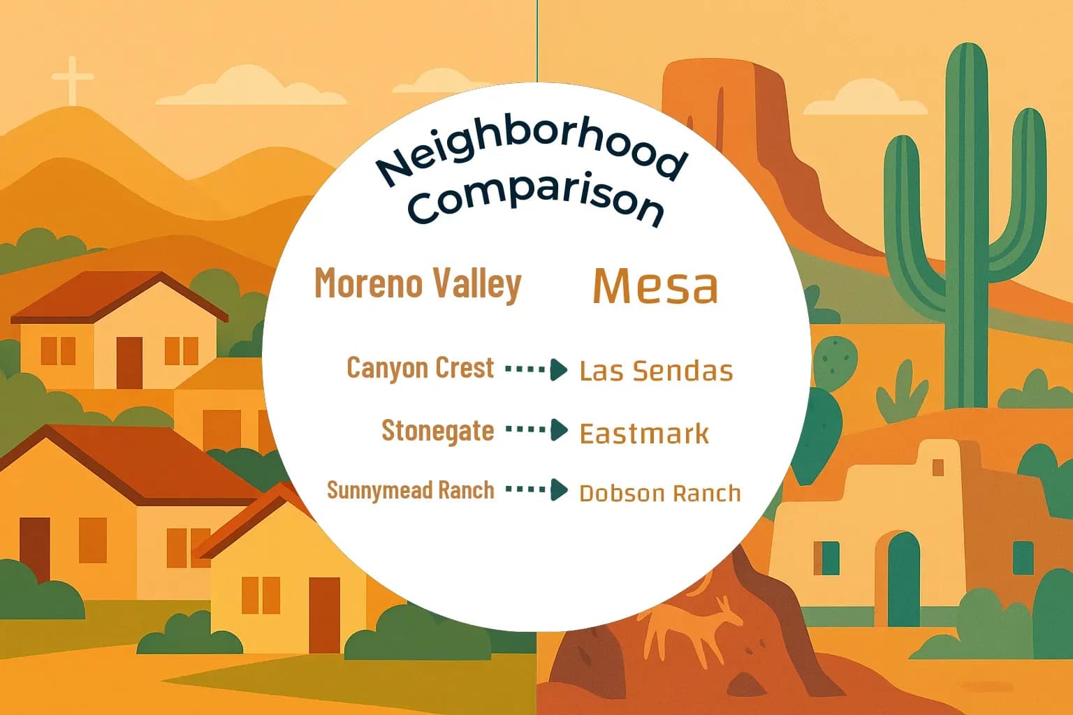 Moreno Valley vs Mesa Neighborhood Comparison