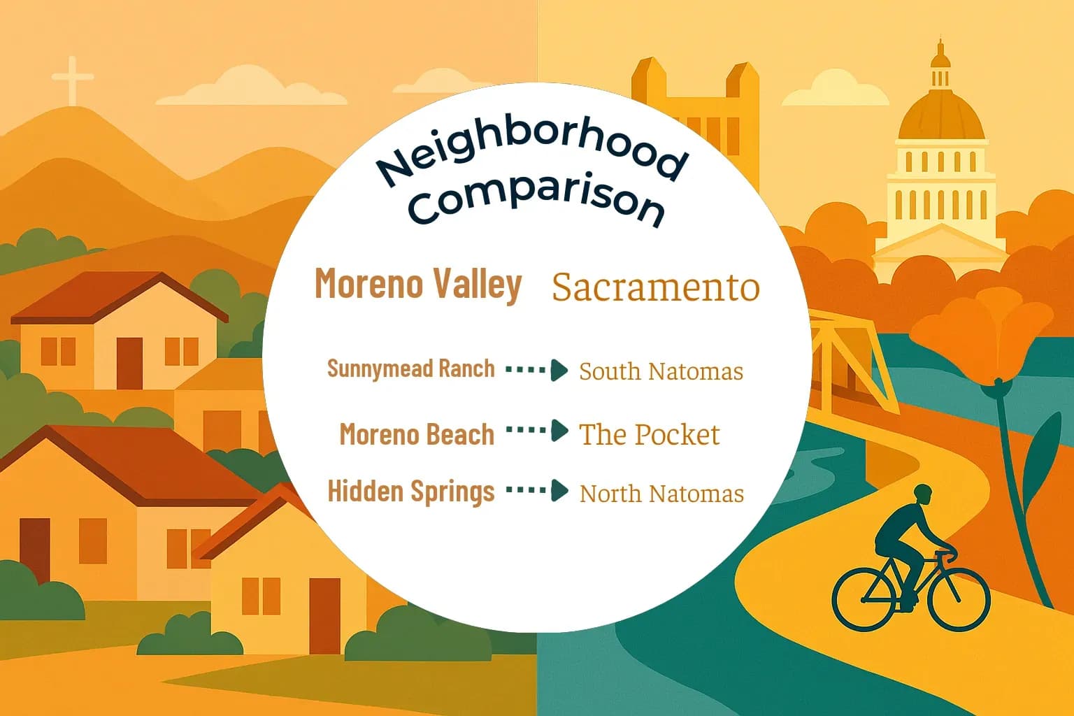 Moreno Valley vs Sacramento Neighborhood Comparison