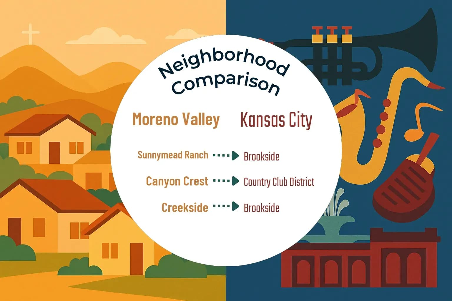 Moreno Valley vs Kansas City Neighborhood Comparison