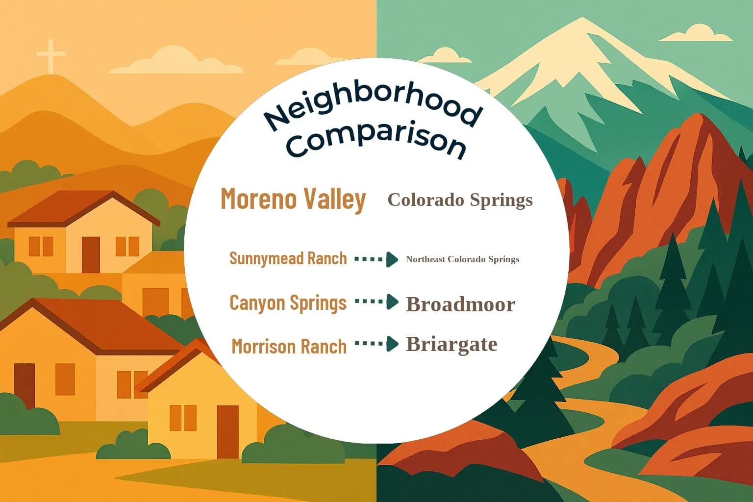 Moreno Valley vs Colorado Springs Neighborhood Comparison