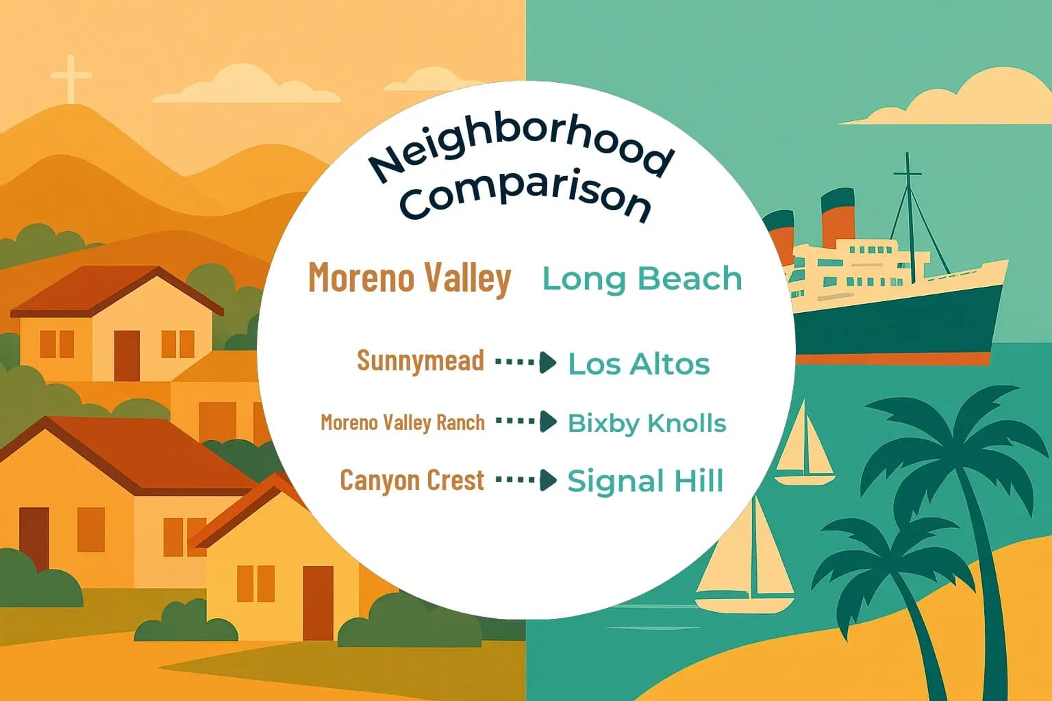 Moreno Valley vs Long Beach Neighborhood Comparison