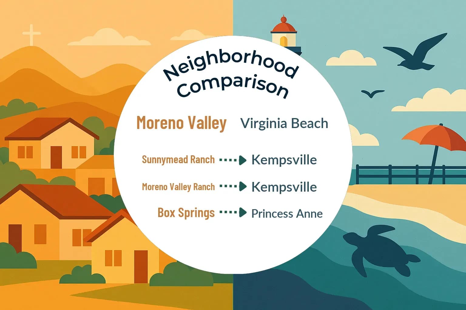 Moreno Valley vs Virginia Beach Neighborhood Comparison