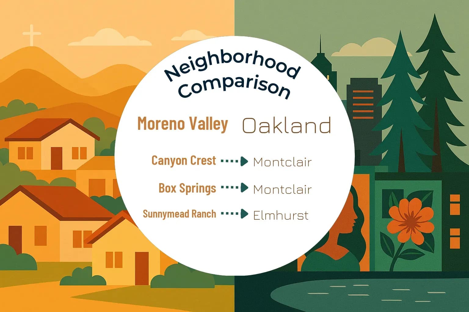 Moreno Valley vs Oakland Neighborhood Comparison
