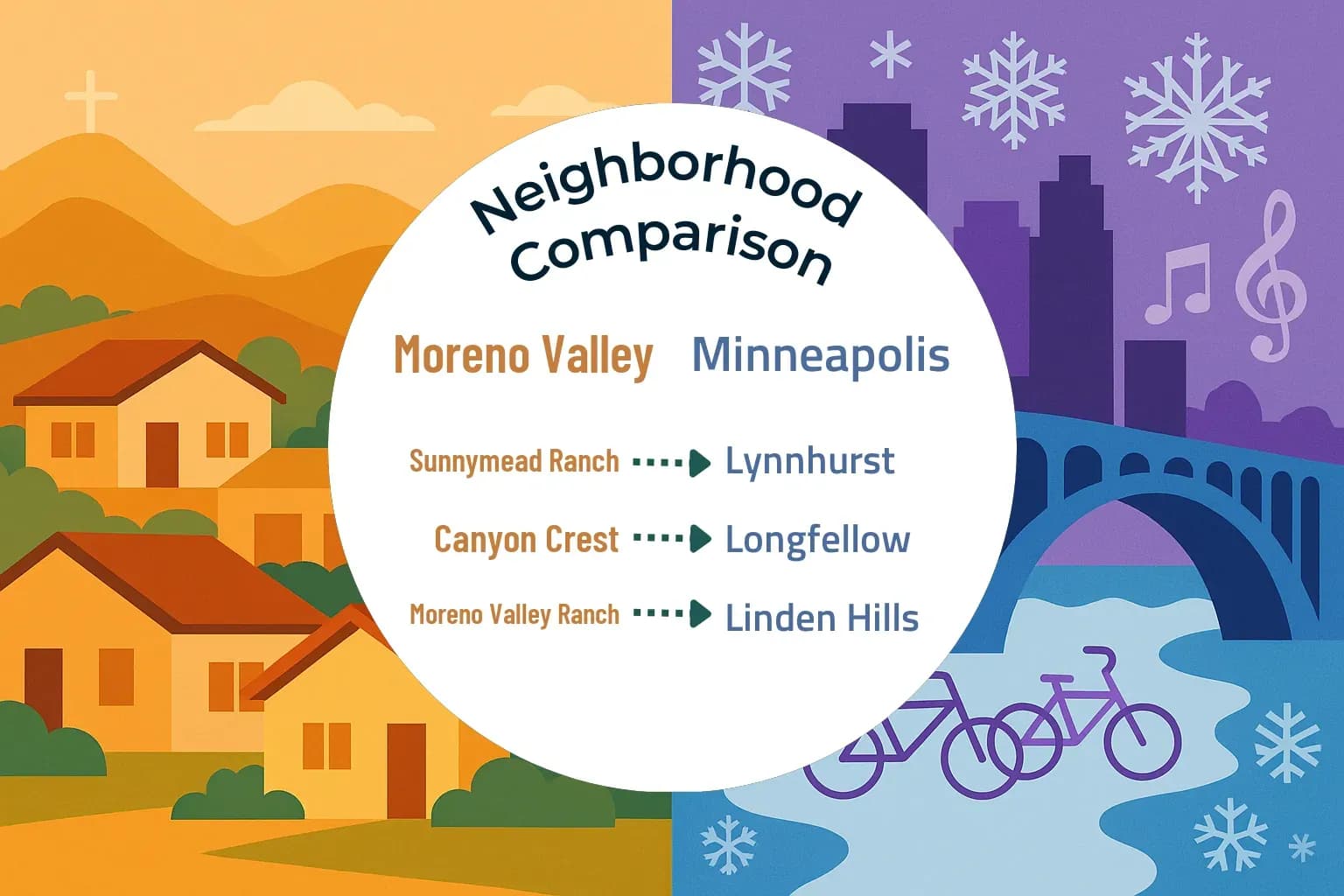 Moreno Valley vs Minneapolis Neighborhood Comparison