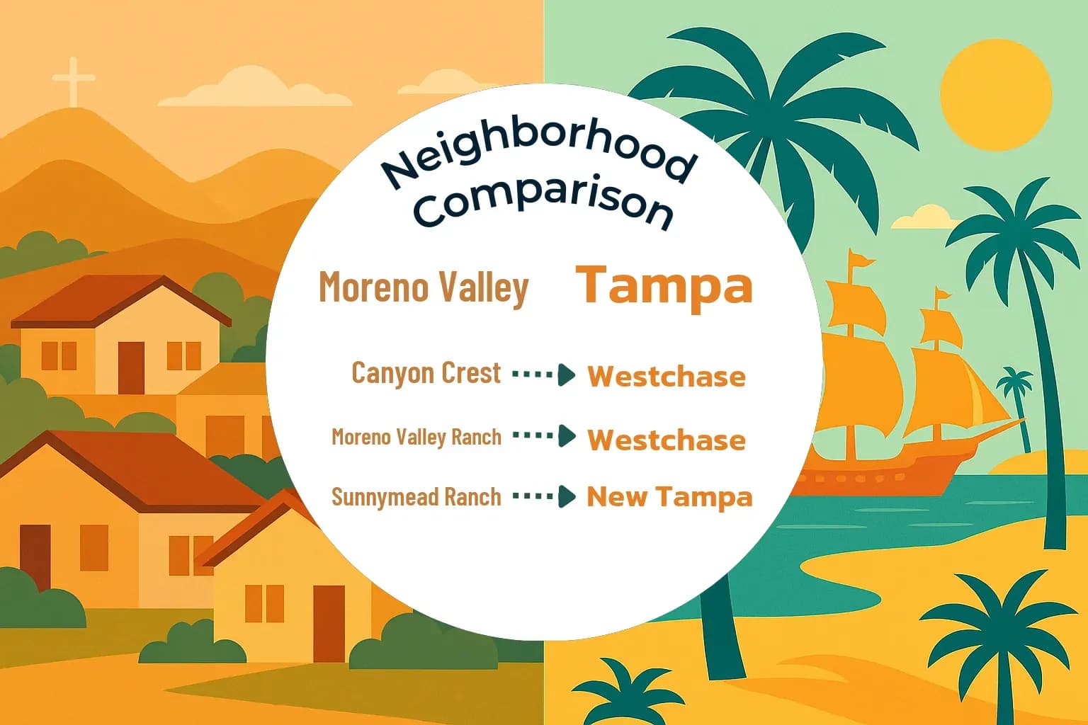 Moreno Valley vs Tampa Neighborhood Comparison