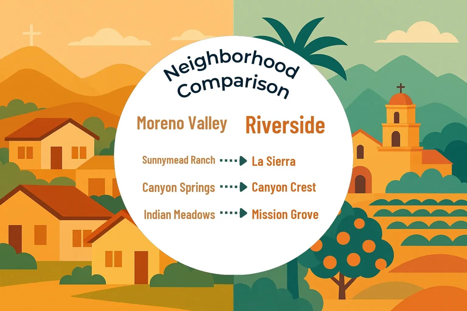 Moreno Valley vs Riverside Neighborhood Comparison
