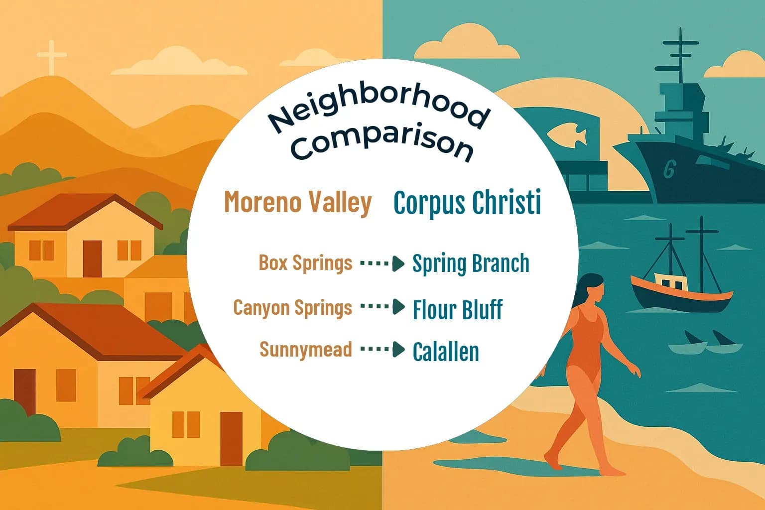 Moreno Valley vs Corpus Christi Neighborhood Comparison