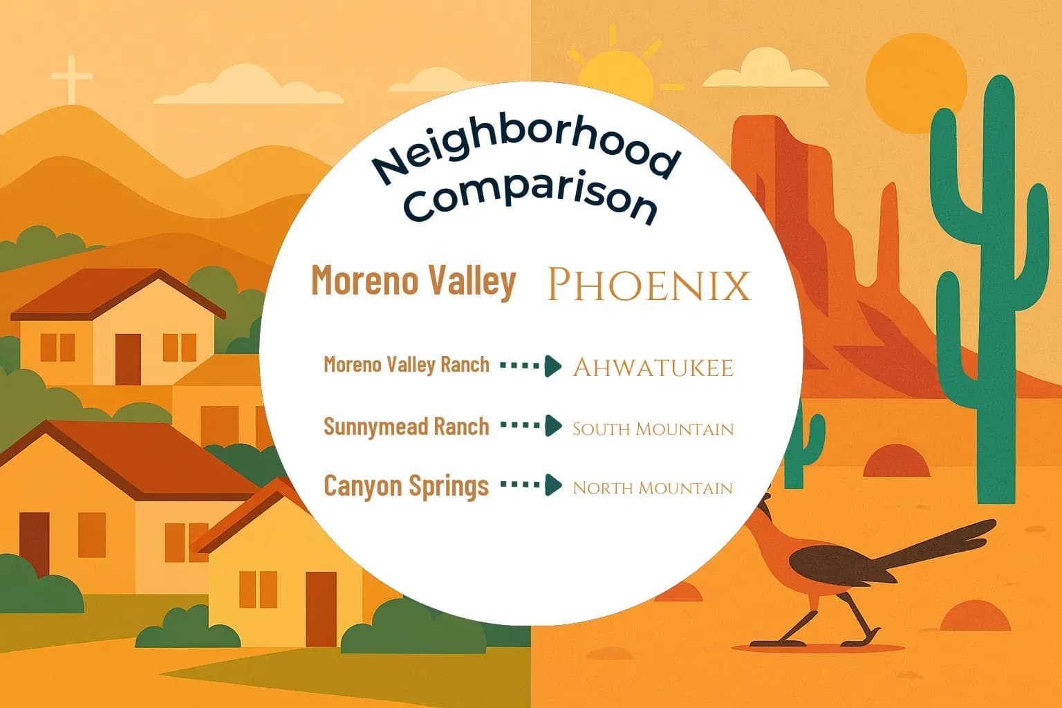Moreno Valley vs Phoenix Neighborhood Comparison