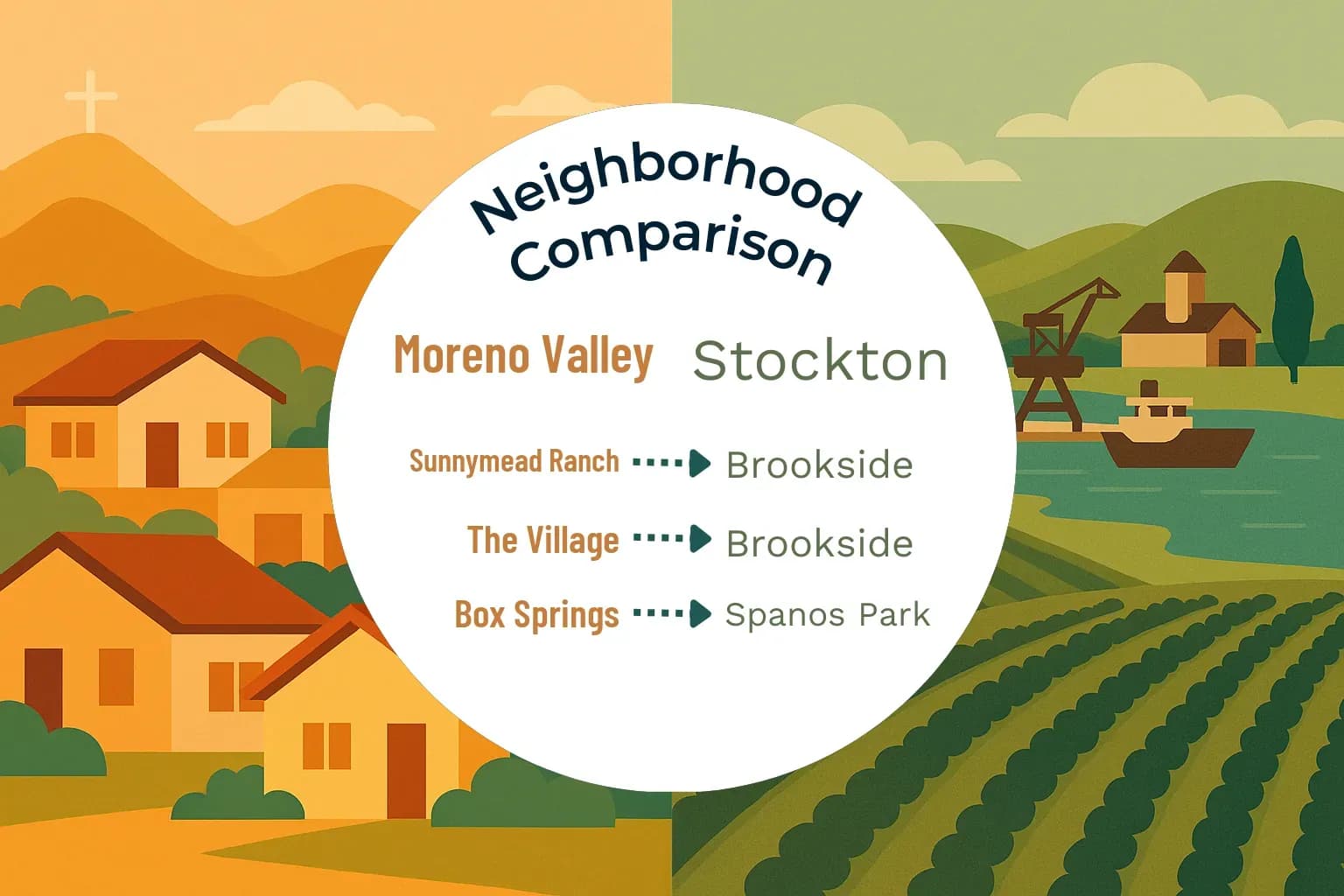 Moreno Valley vs Stockton Neighborhood Comparison