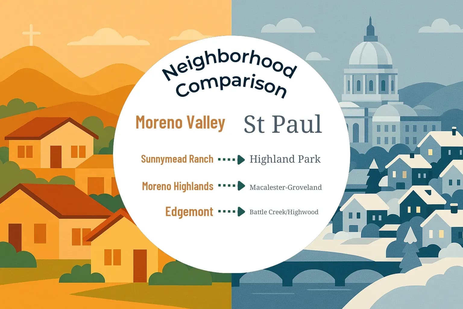 Moreno Valley vs St. Paul Neighborhood Comparison