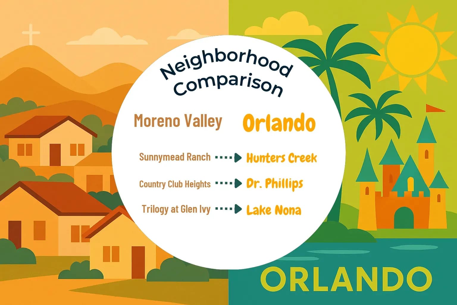 Moreno Valley vs Orlando Neighborhood Comparison