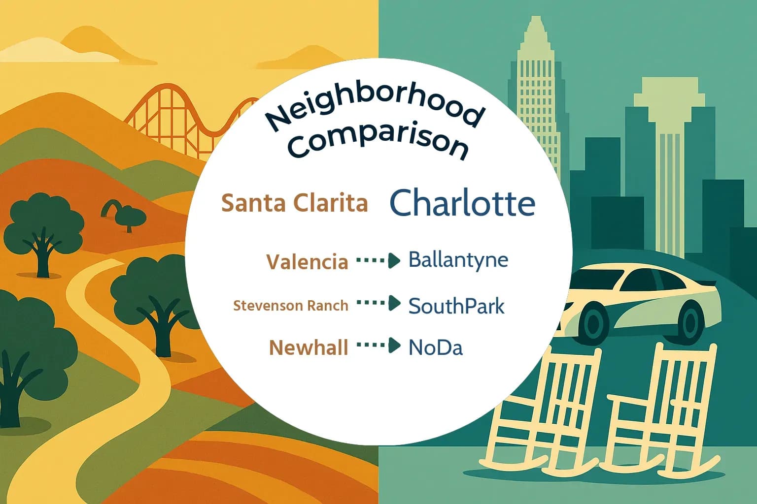 Santa Clarita vs Charlotte Neighborhood Comparison