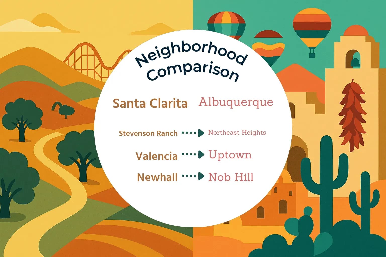 Santa Clarita vs Albuquerque Neighborhood Comparison