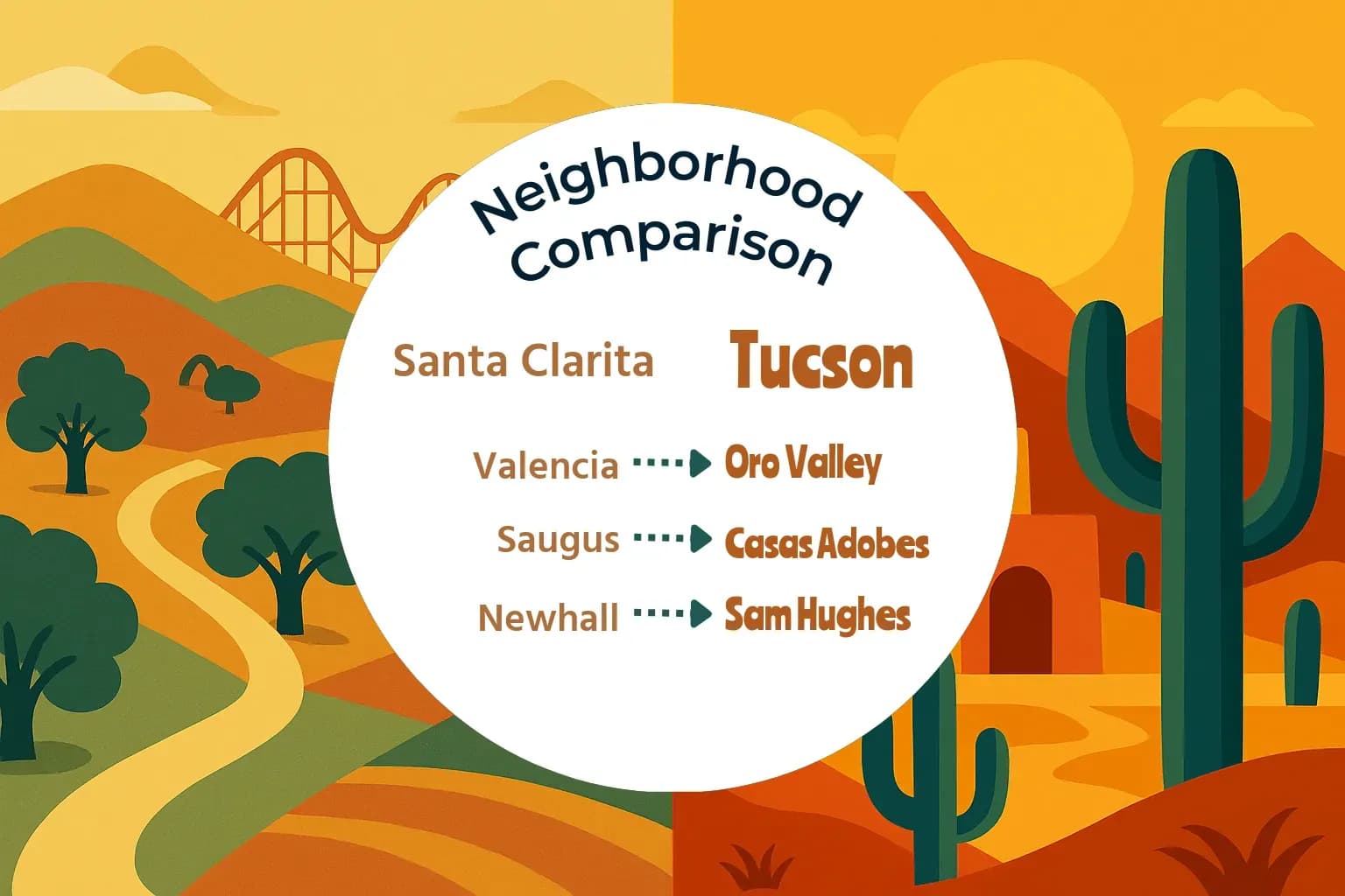 Santa Clarita vs Tucson Neighborhood Comparison