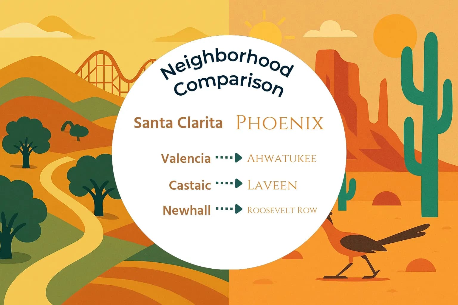 Santa Clarita vs Phoenix Neighborhood Comparison