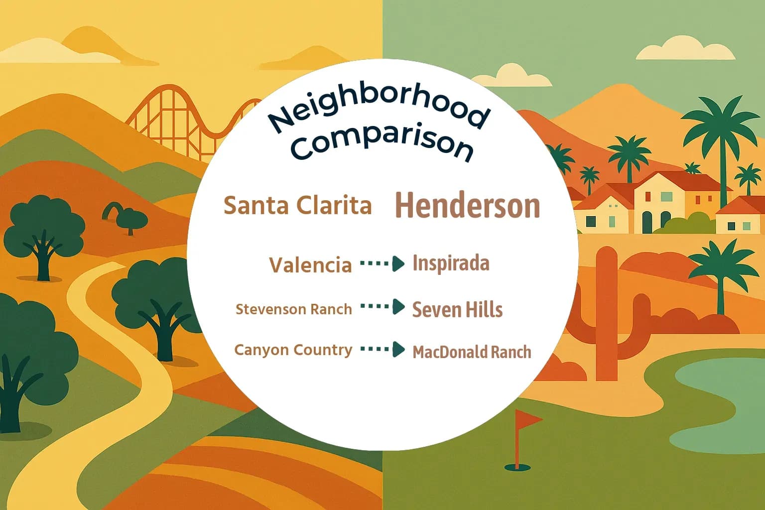 Santa Clarita vs Henderson Neighborhood Comparison