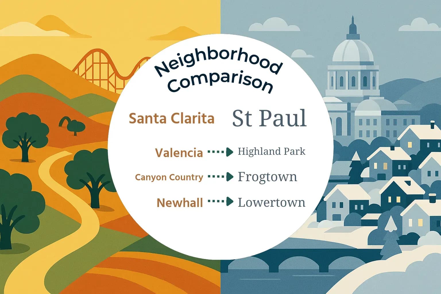 Santa Clarita vs St. Paul Neighborhood Comparison
