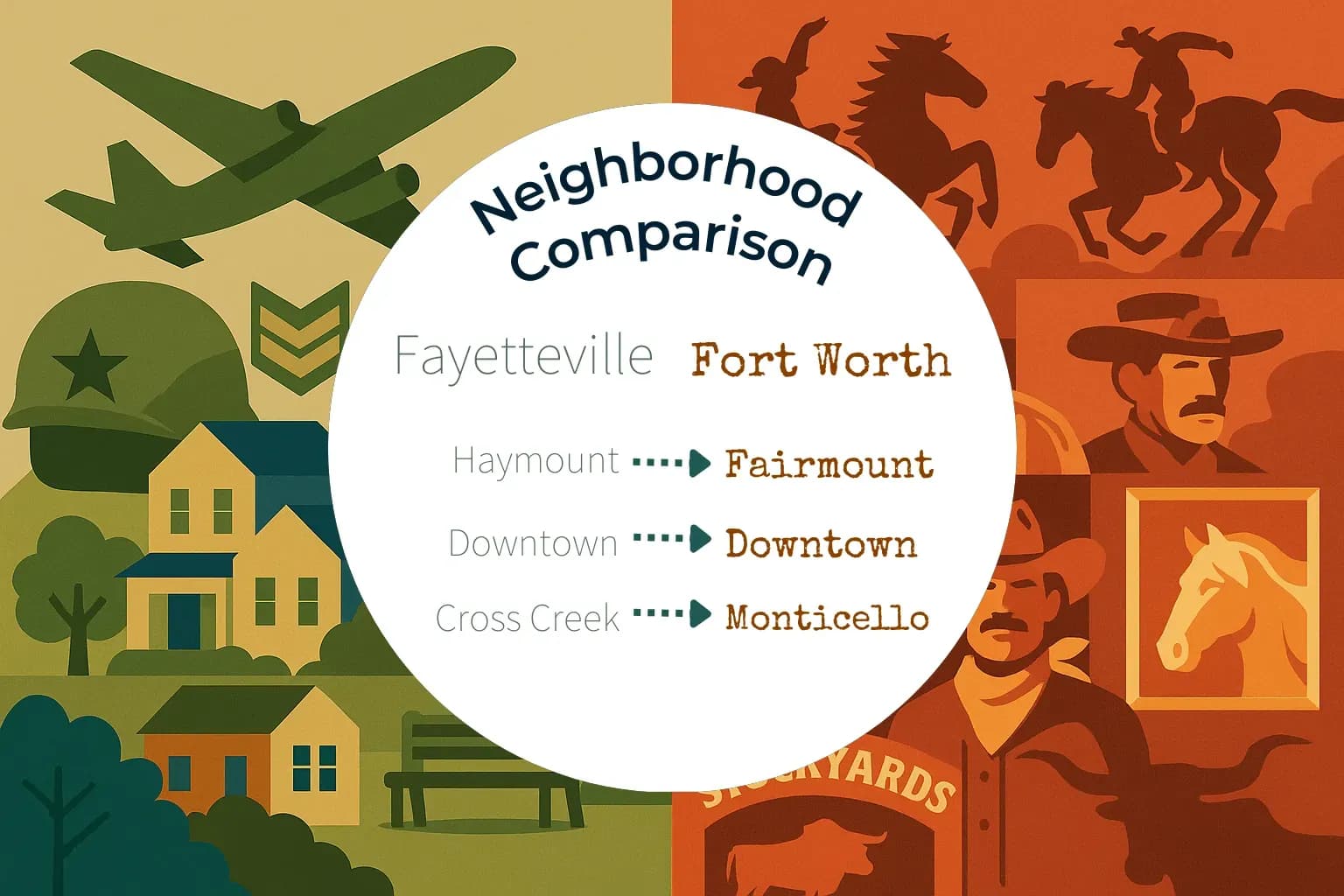 Fayetteville vs Fort Worth Neighborhood Comparison