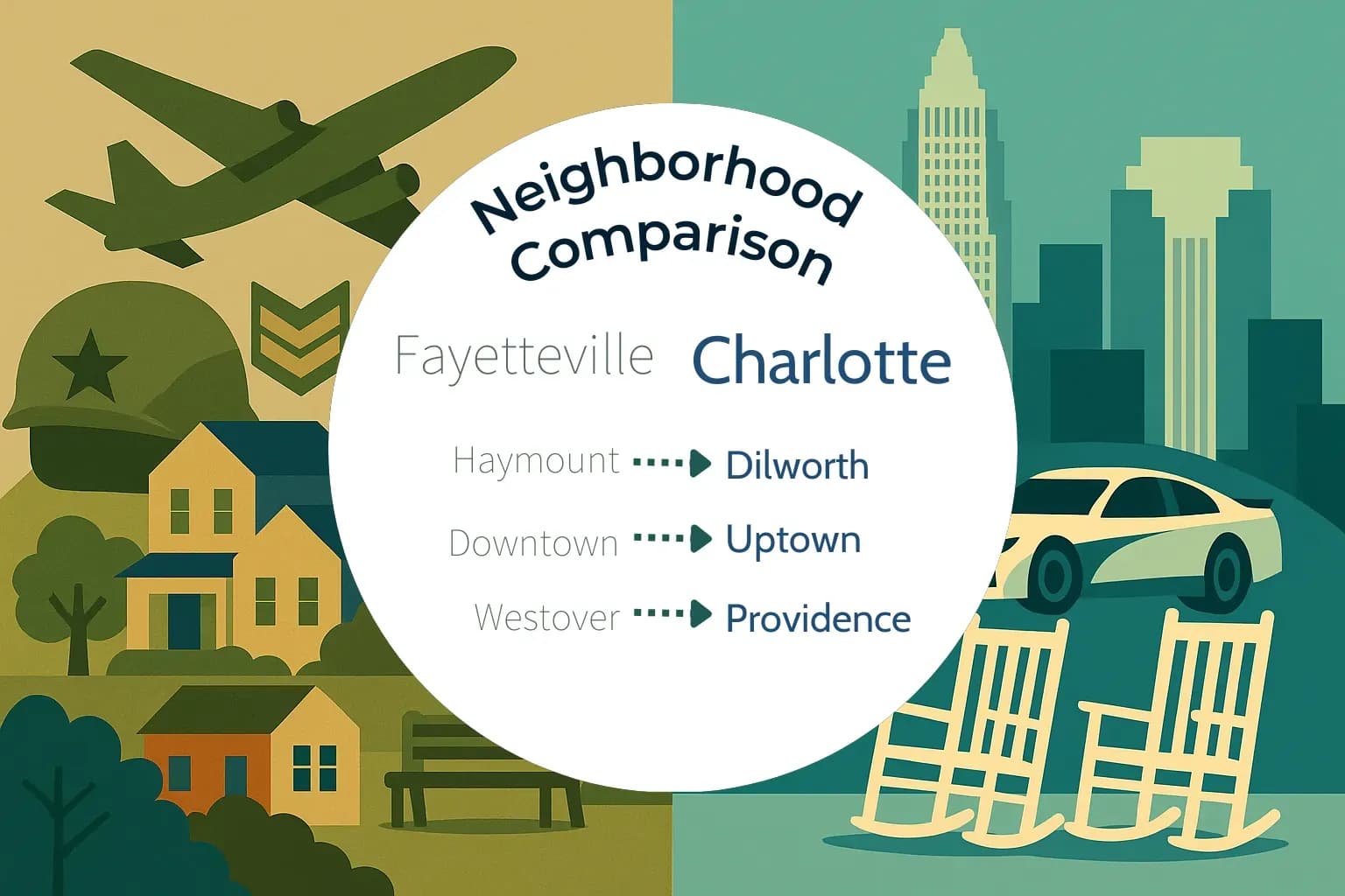 Fayetteville vs Charlotte Neighborhood Comparison