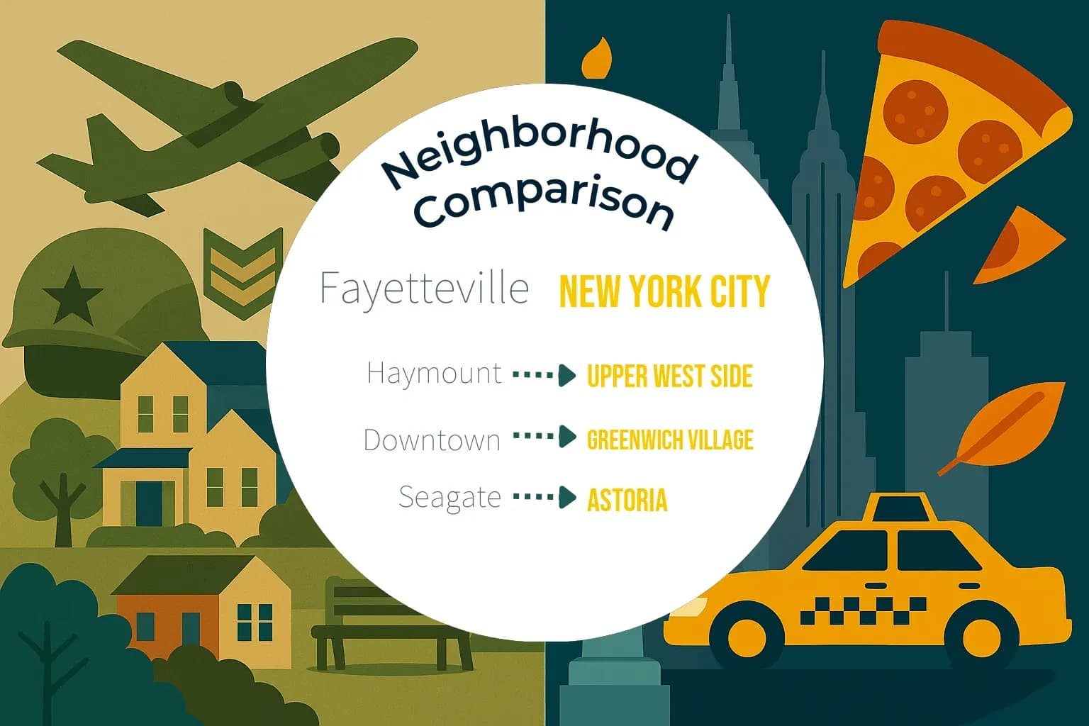 Fayetteville vs New York City Neighborhood Comparison