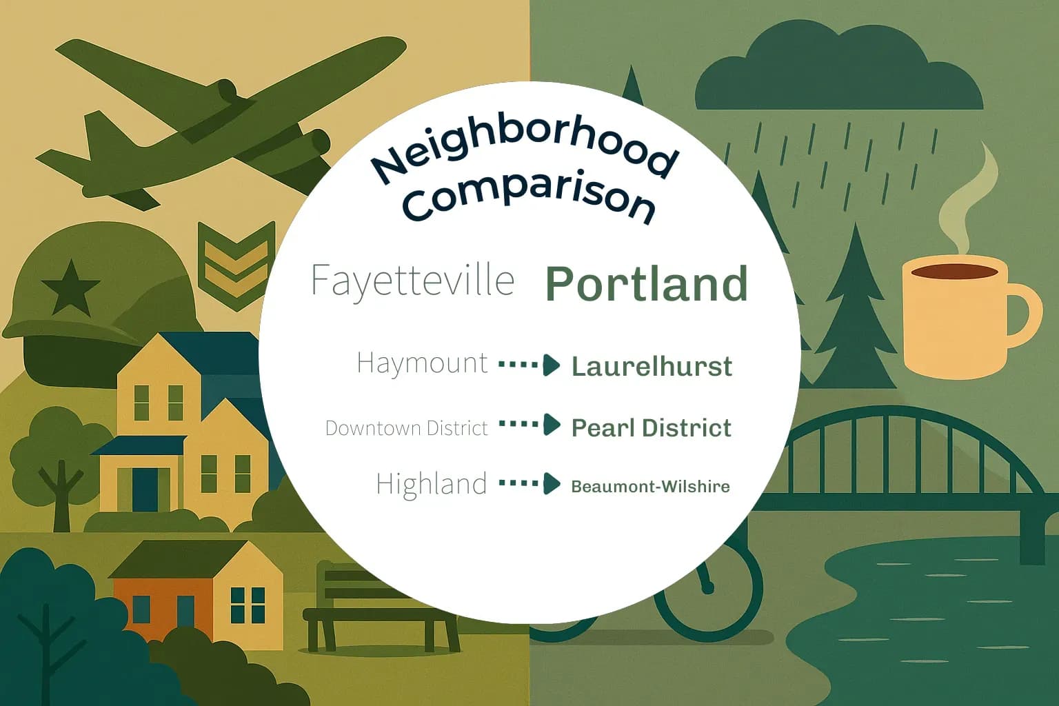 Fayetteville vs Portland Neighborhood Comparison