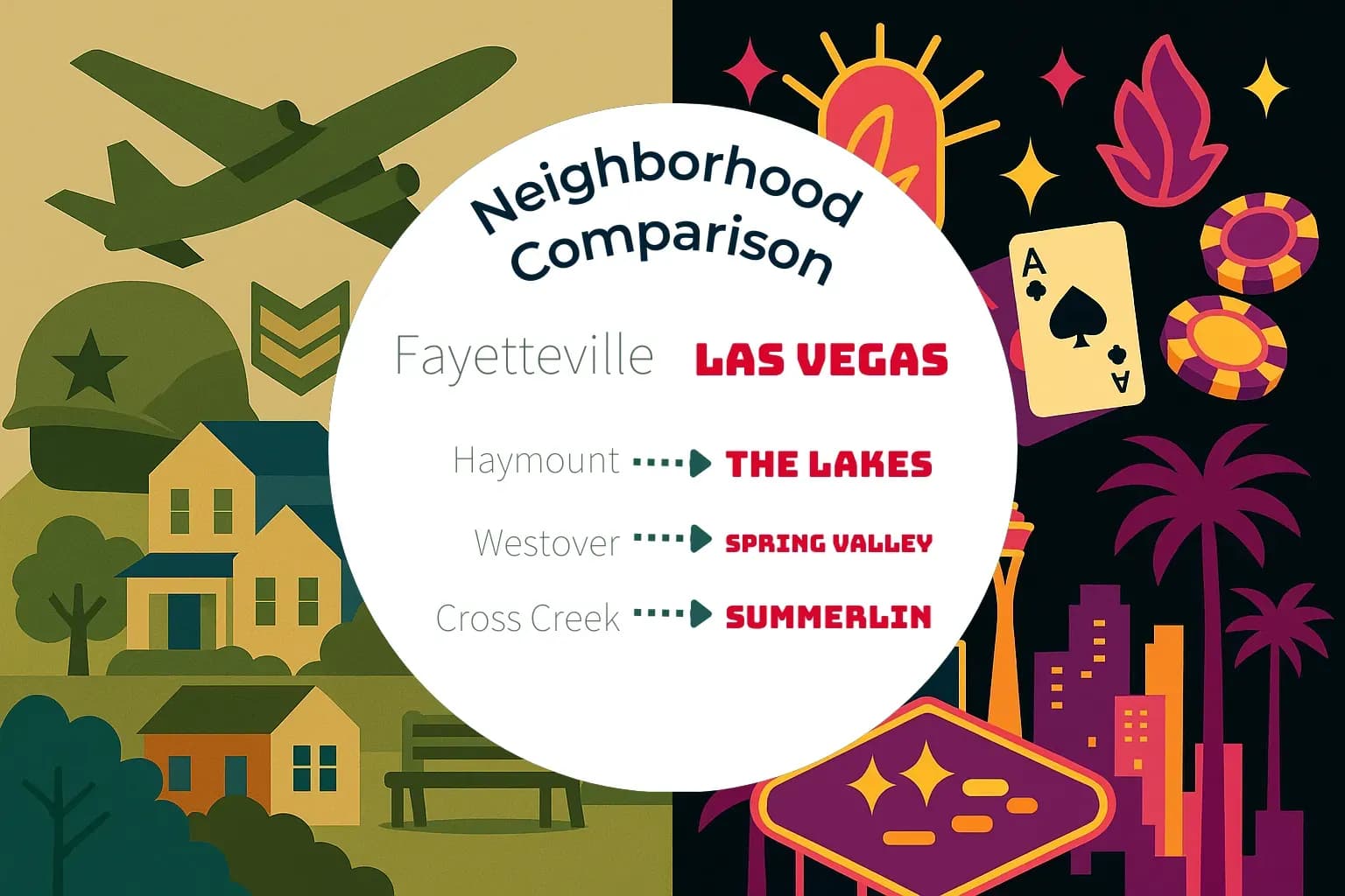 Fayetteville vs Las Vegas Neighborhood Comparison