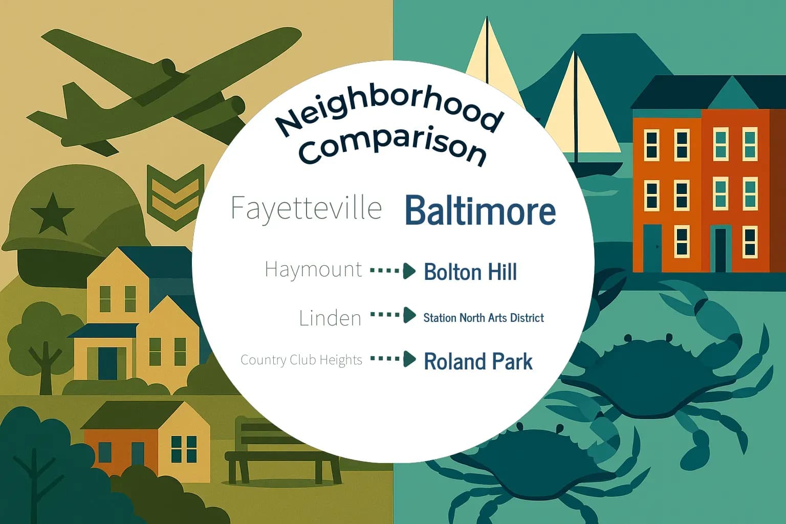 Fayetteville vs Baltimore Neighborhood Comparison