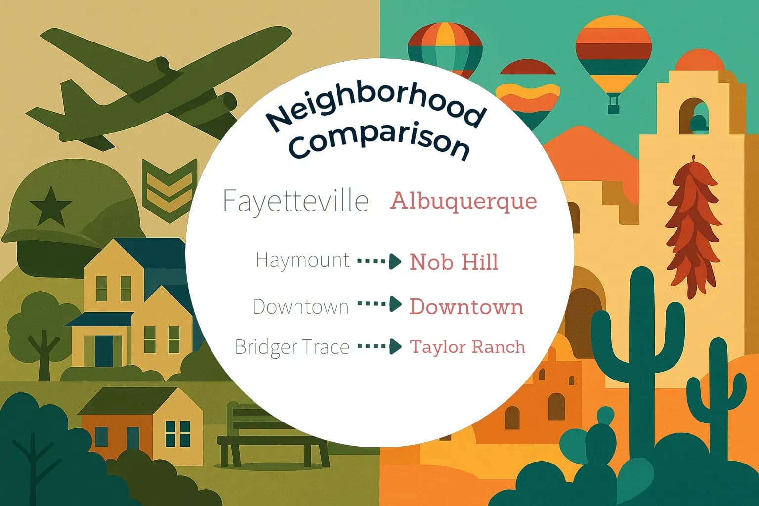 Fayetteville vs Albuquerque Neighborhood Comparison