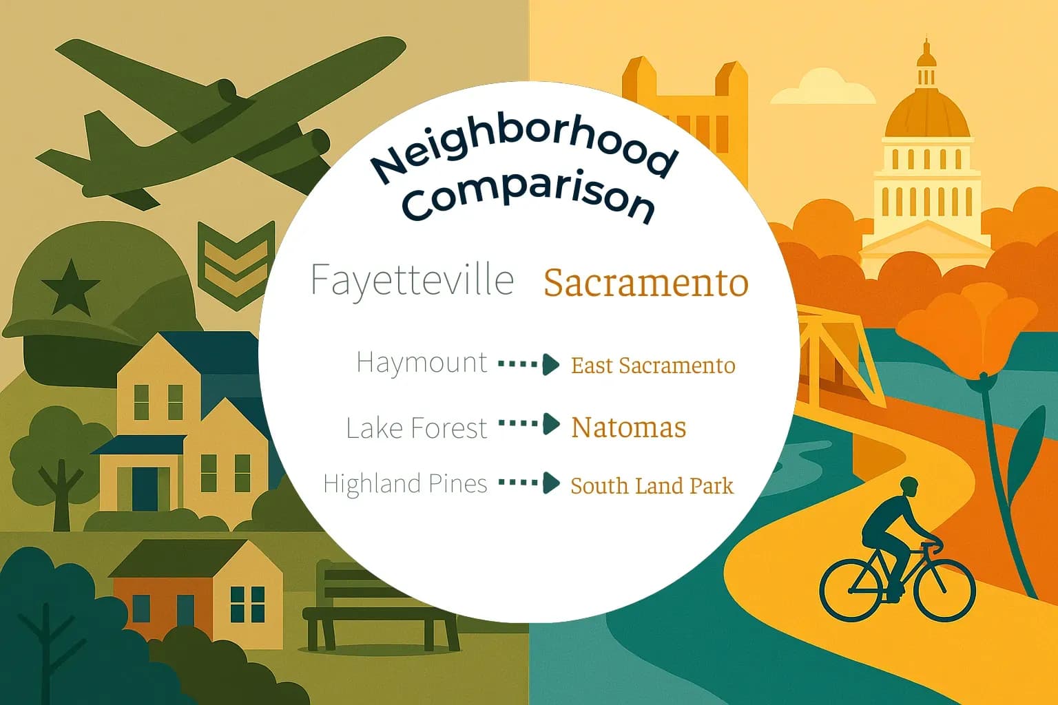 Fayetteville vs Sacramento Neighborhood Comparison