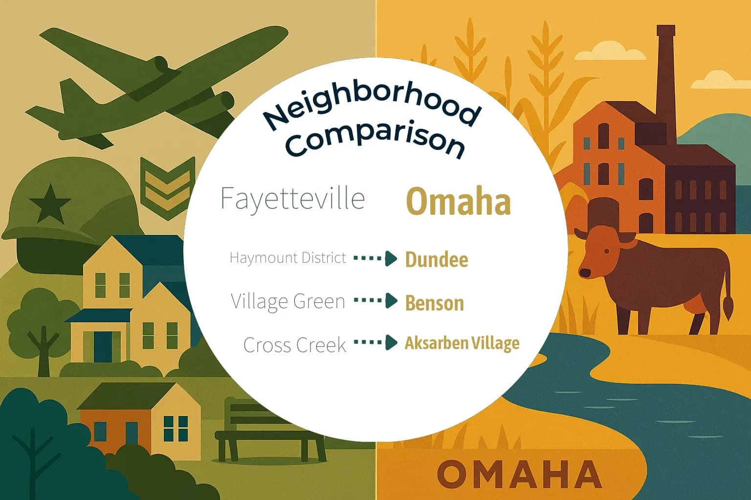 Fayetteville vs Omaha Neighborhood Comparison