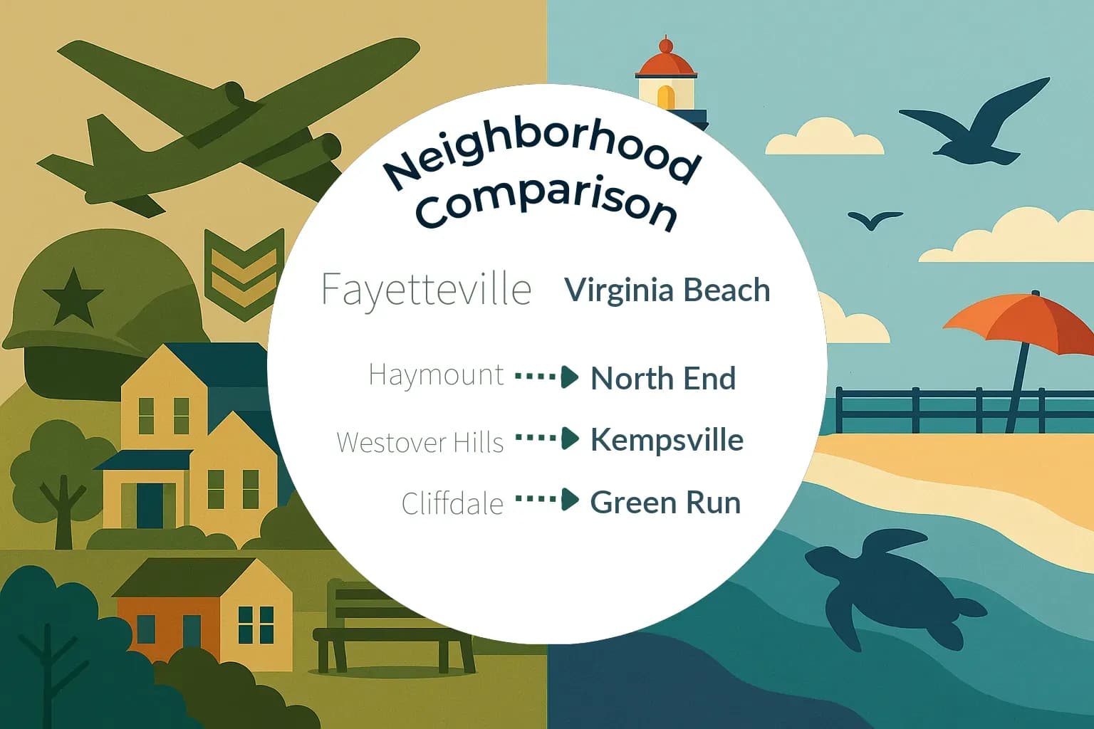 Fayetteville vs Virginia Beach Neighborhood Comparison